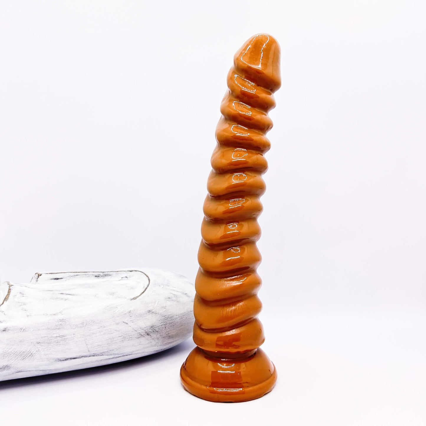 Master Long Ribbed Dildo (22cm/8.7 inches)