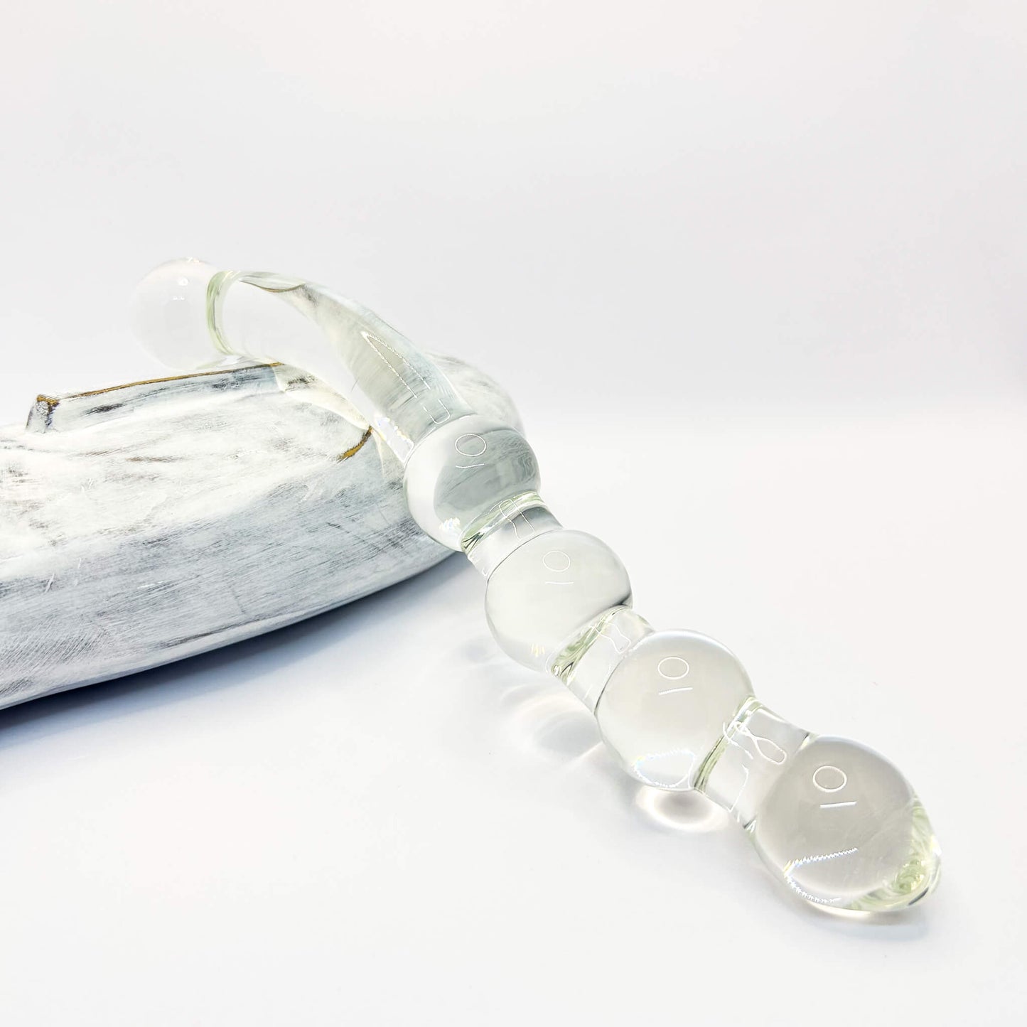 Dual-Ended Curved Glass Dildo