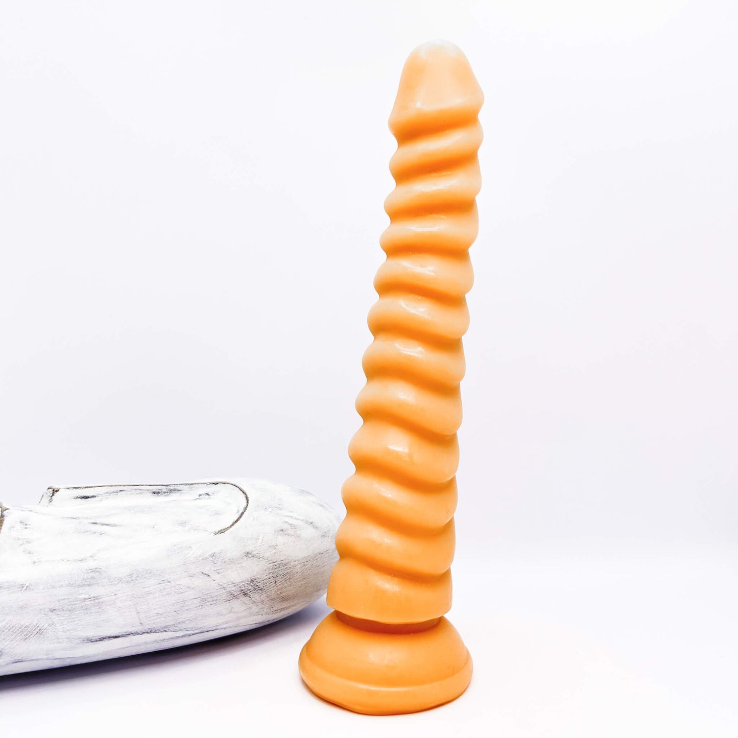 Master Long Ribbed Dildo (22cm/8.7 inches)
