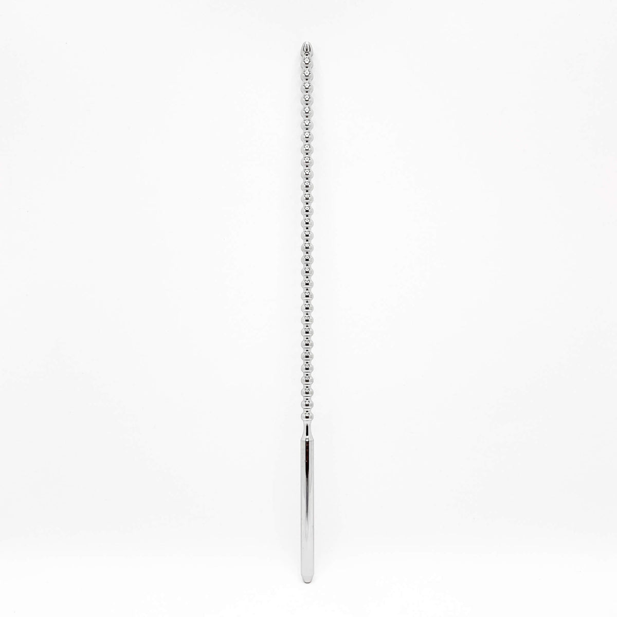 Double Ended Metal Ribbed Urethral Sounding Rod