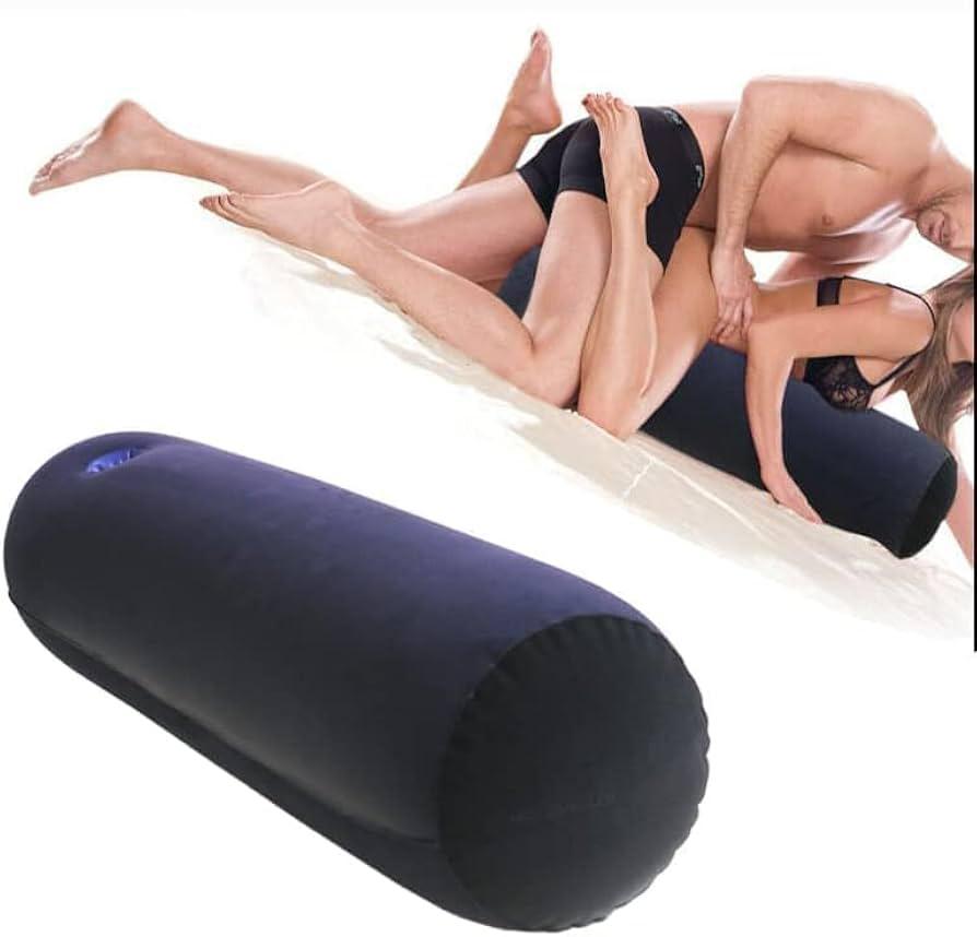 Inflatable Cylindrical Sex Pillow with Pump