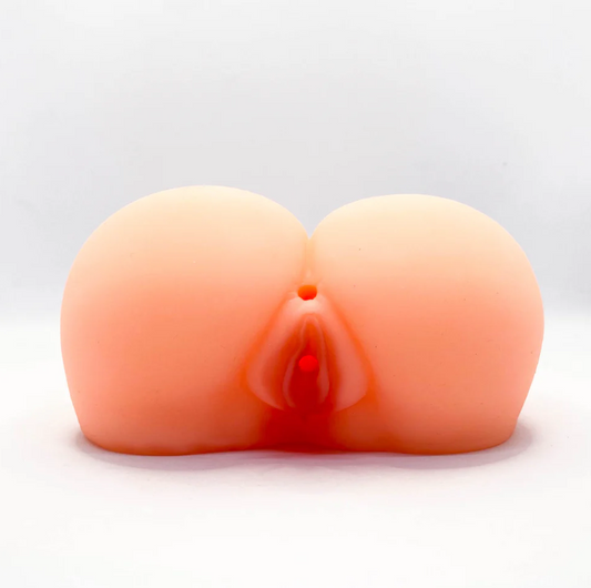 Naughty Charmer 2 in 1 Male Masturbator 14cm (Vagina and Anal)