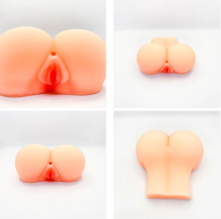 Naughty Charmer 2 in 1 Male Masturbator 14cm (Vagina and Anal)