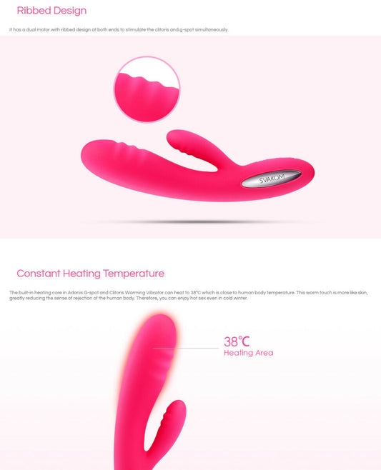 Svakom Adonis Ribbed Warming Rabbit Vibrator