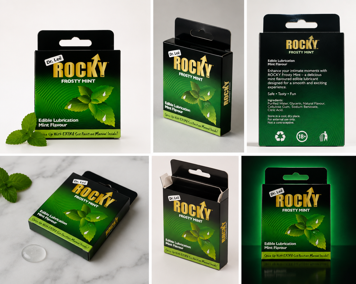 Dr Lee Rocky Frosty Mint Condoms 3 Pack