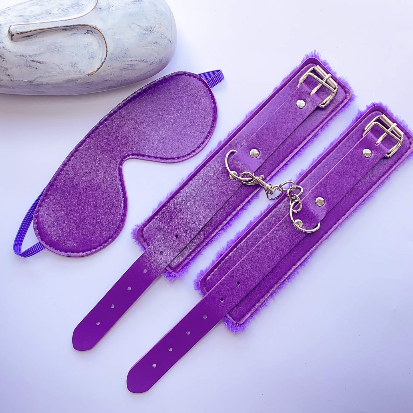 Blindfold & Cuffs Light Bondage Kit (2-pieces) 1 review