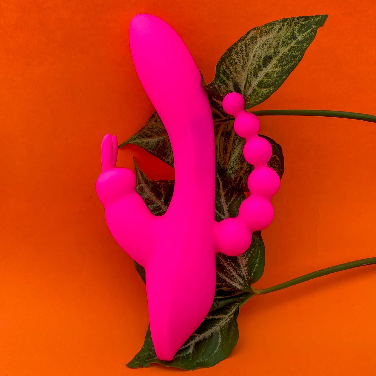 Oley Curved Triple Rabbit Vibrator