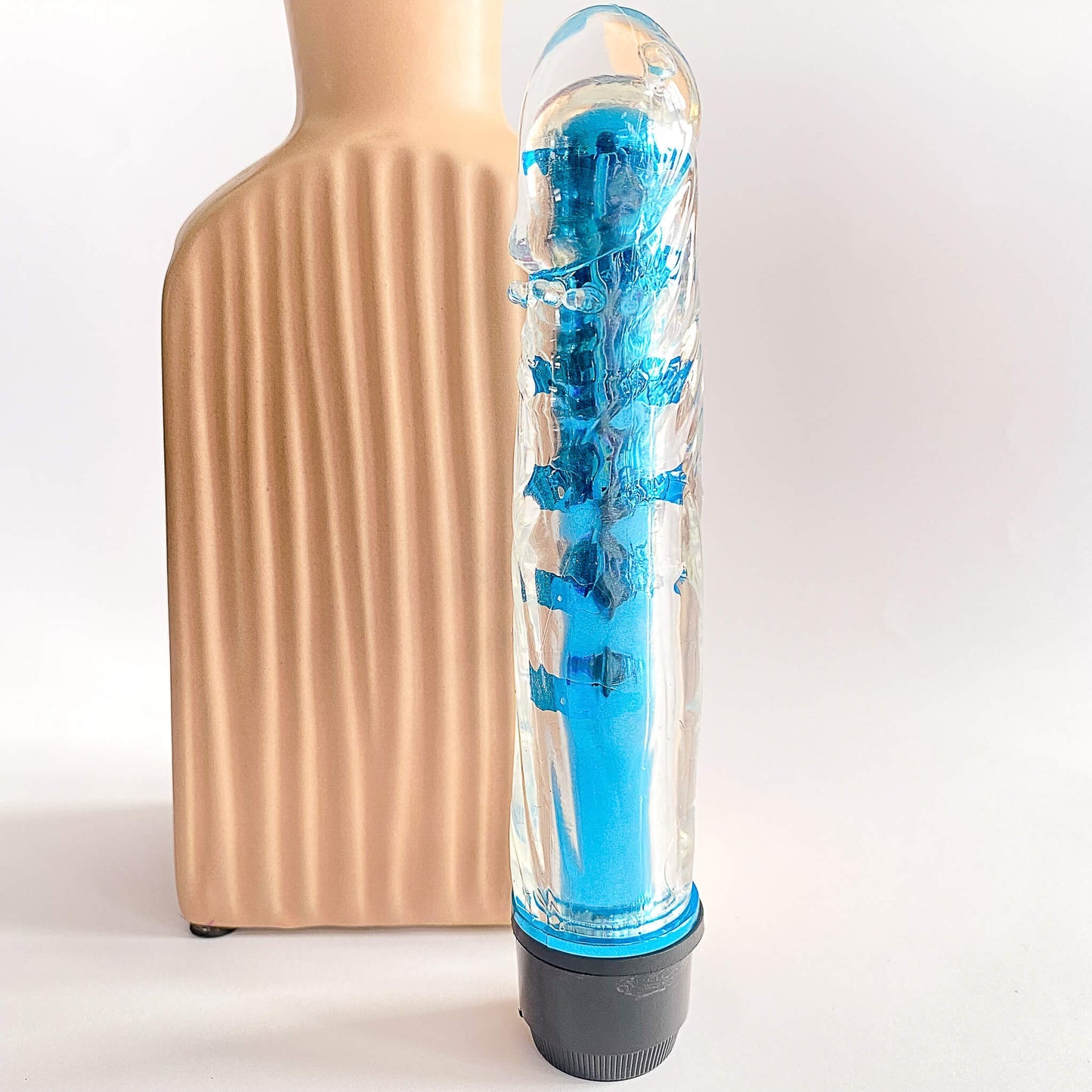 Transparent Dildo Shaped Big Bullet Vibrator Eccentric Playroom Essentials Transparent Dildo Shaped Big Bullet Vibrator Eccentric Playroom Essentials