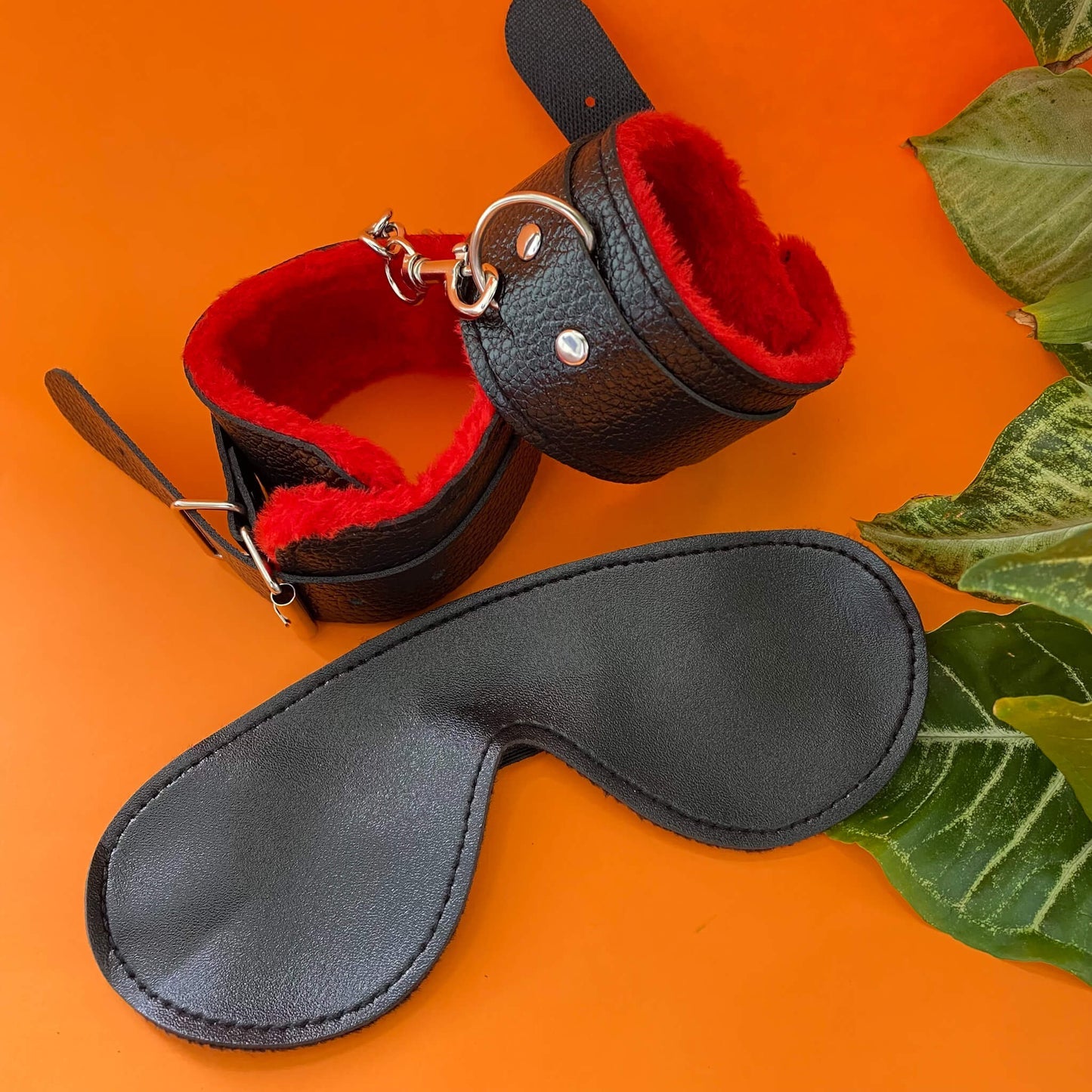 Blindfold & Cuffs Light Bondage Kit (2-pieces) 1 review