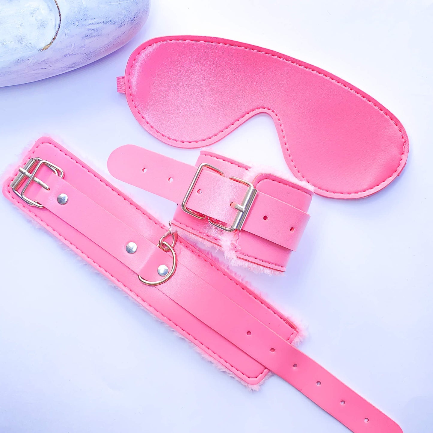 Blindfold & Cuffs Light Bondage Kit (2-pieces) 1 review