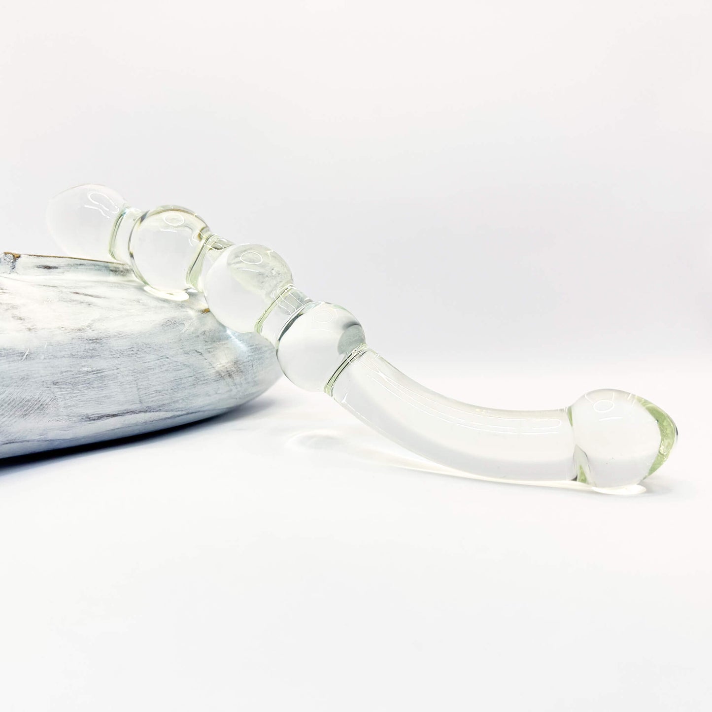 Dual-Ended Curved Glass Dildo