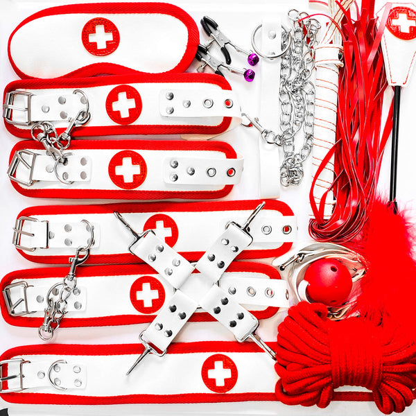 Naughty Nurse Bondage Kit - 10 Pieces