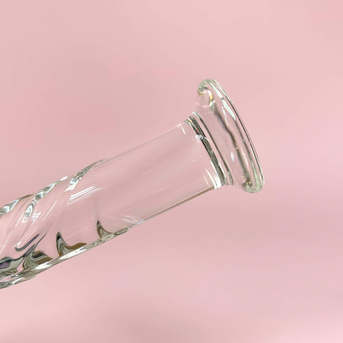 Curved Glass Dildo with Veins (18cm/7Inch)