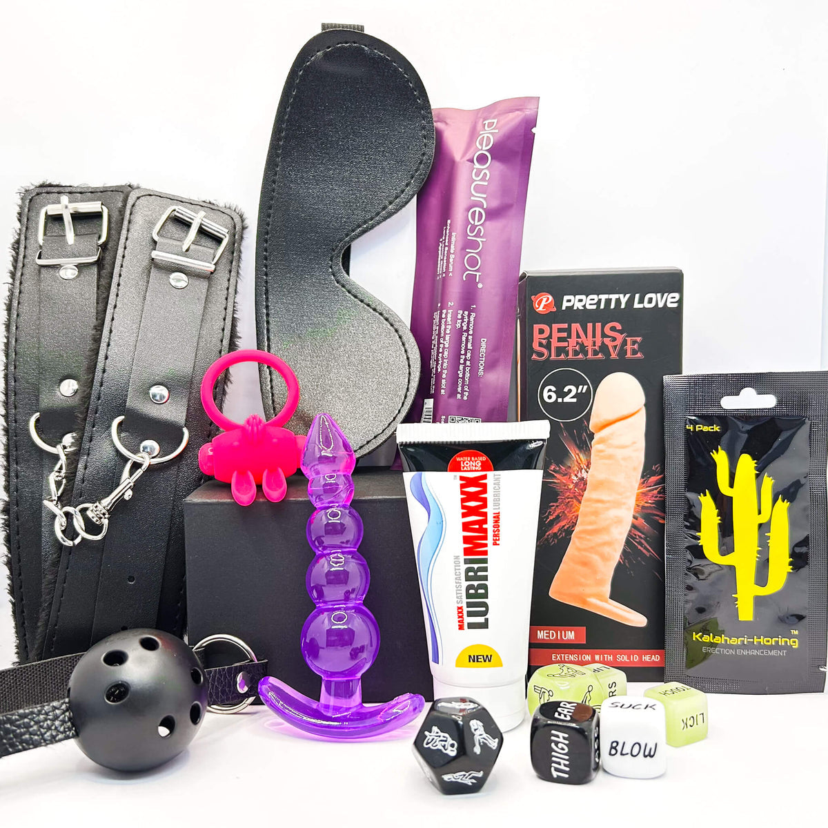 Playroom Essentials Wild Weekend Couples Sex Toy Kit (10 pieces)
