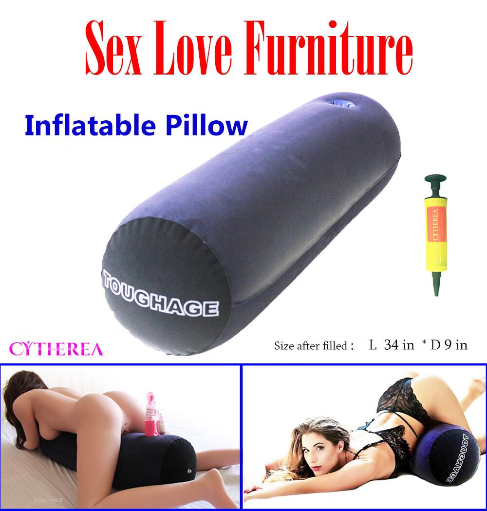 Inflatable Cylindrical Sex Pillow with Pump