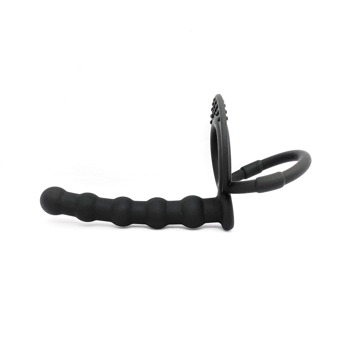 Silicone Double Penetration Strap-On Cock Ring