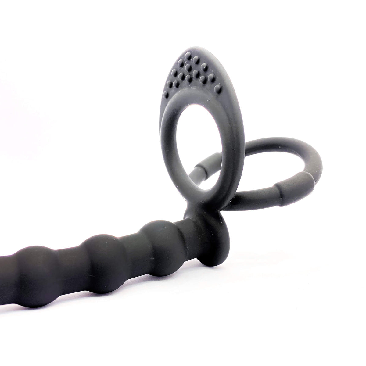 Silicone Double Penetration Strap-On Cock Ring