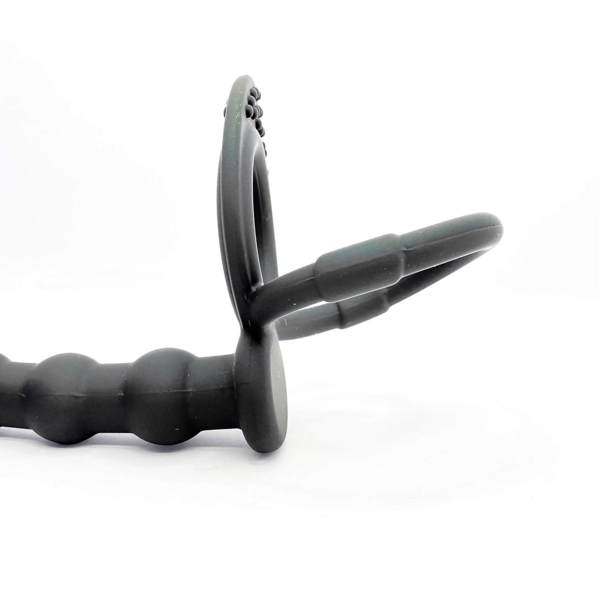 Silicone Double Penetration Strap-On Cock Ring