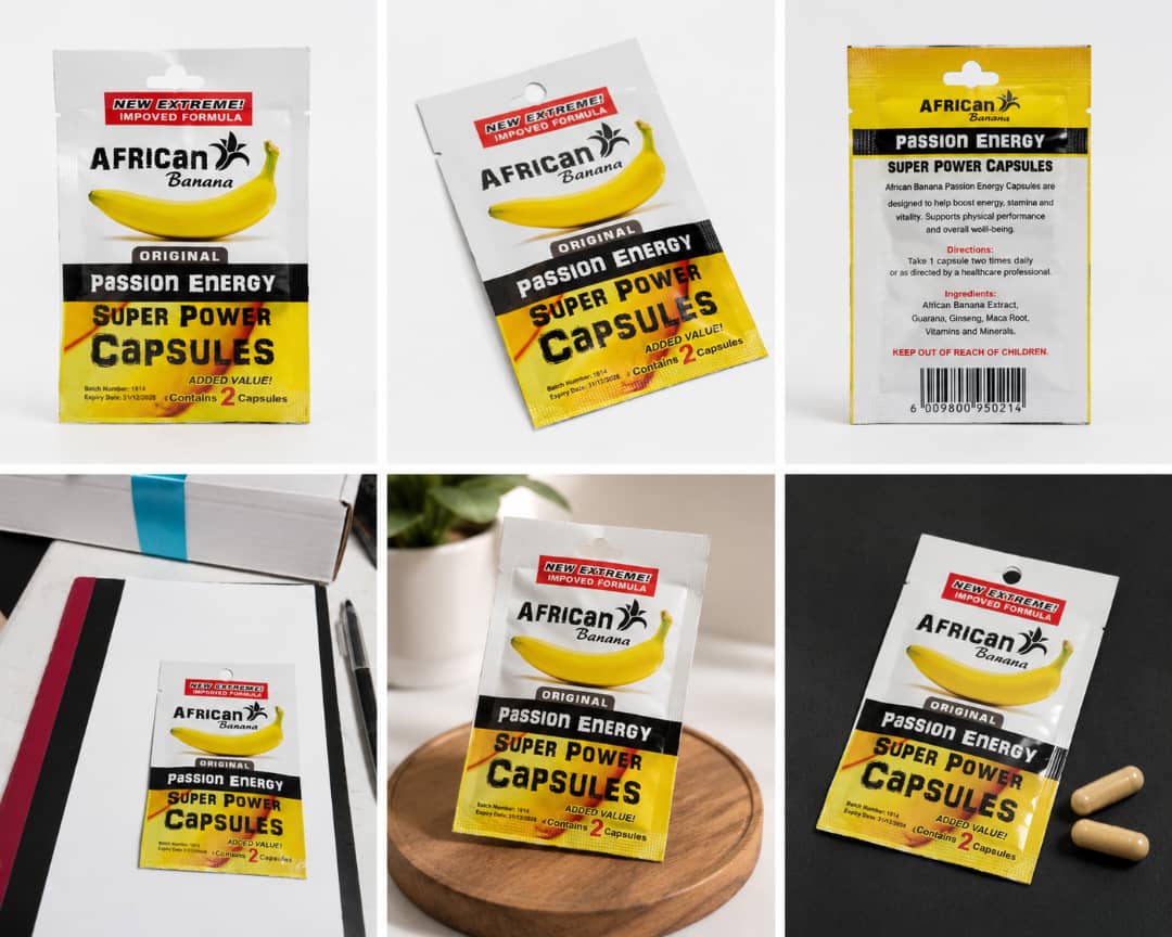 African Banana Passion Energy Super Power Capsules