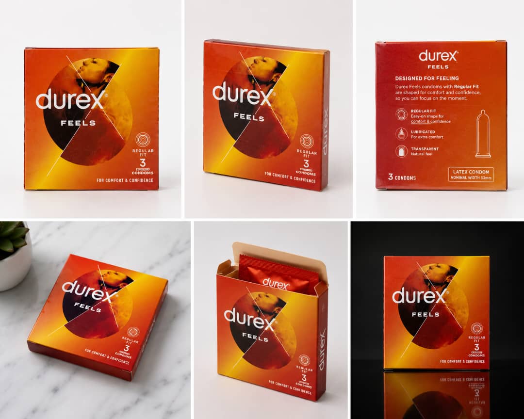 Durex Feels Condoms – Regular Fit (3 Pack)