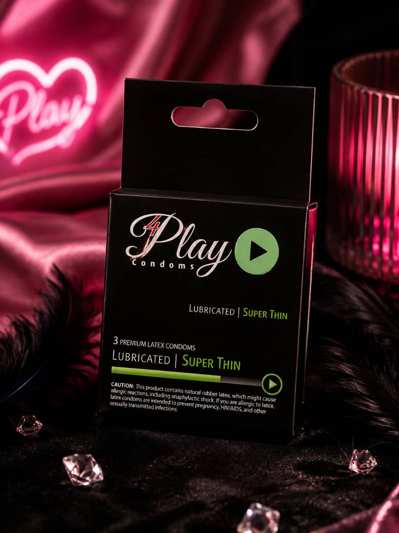 4Play Condoms – Lubricated Super Thin (3-Pack)