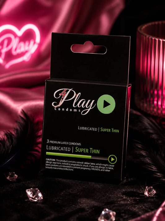 4Play Condoms – Lubricated Super Thin (3-Pack)