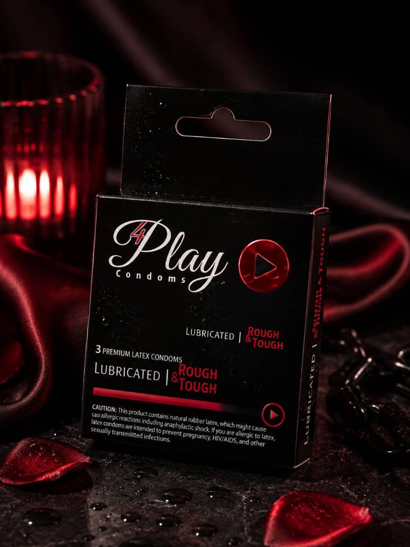 4Play Condoms – Lubricated Rough & Tough (3-Pack)