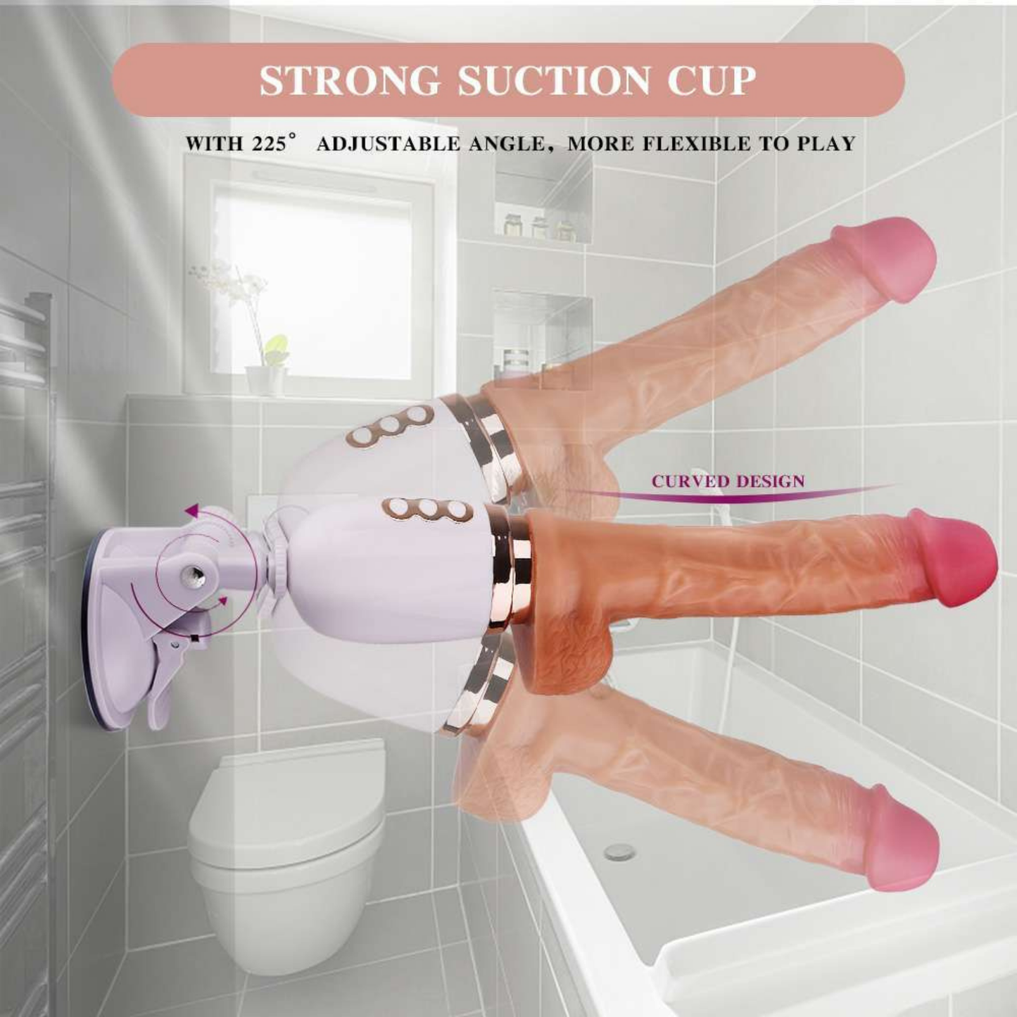 Automatic Thrusting Dildo Sex Machine with Remote