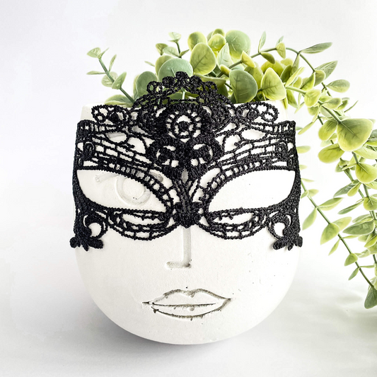 Black Masquerade Lace Mask