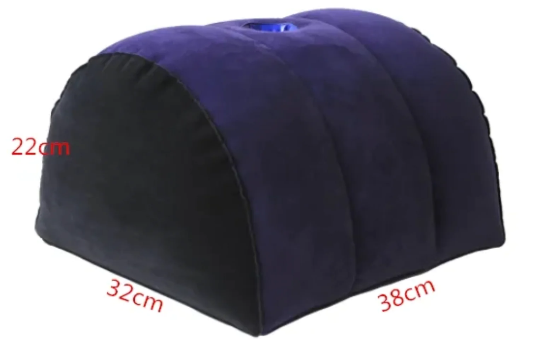 Inflatable Half-Moon Sex Pillow with Pump