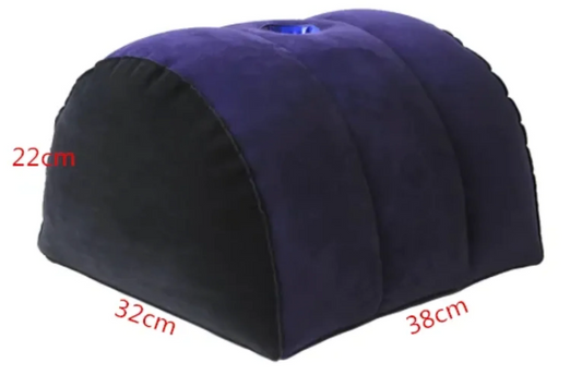 Inflatable Half-Moon Sex Pillow with Pump