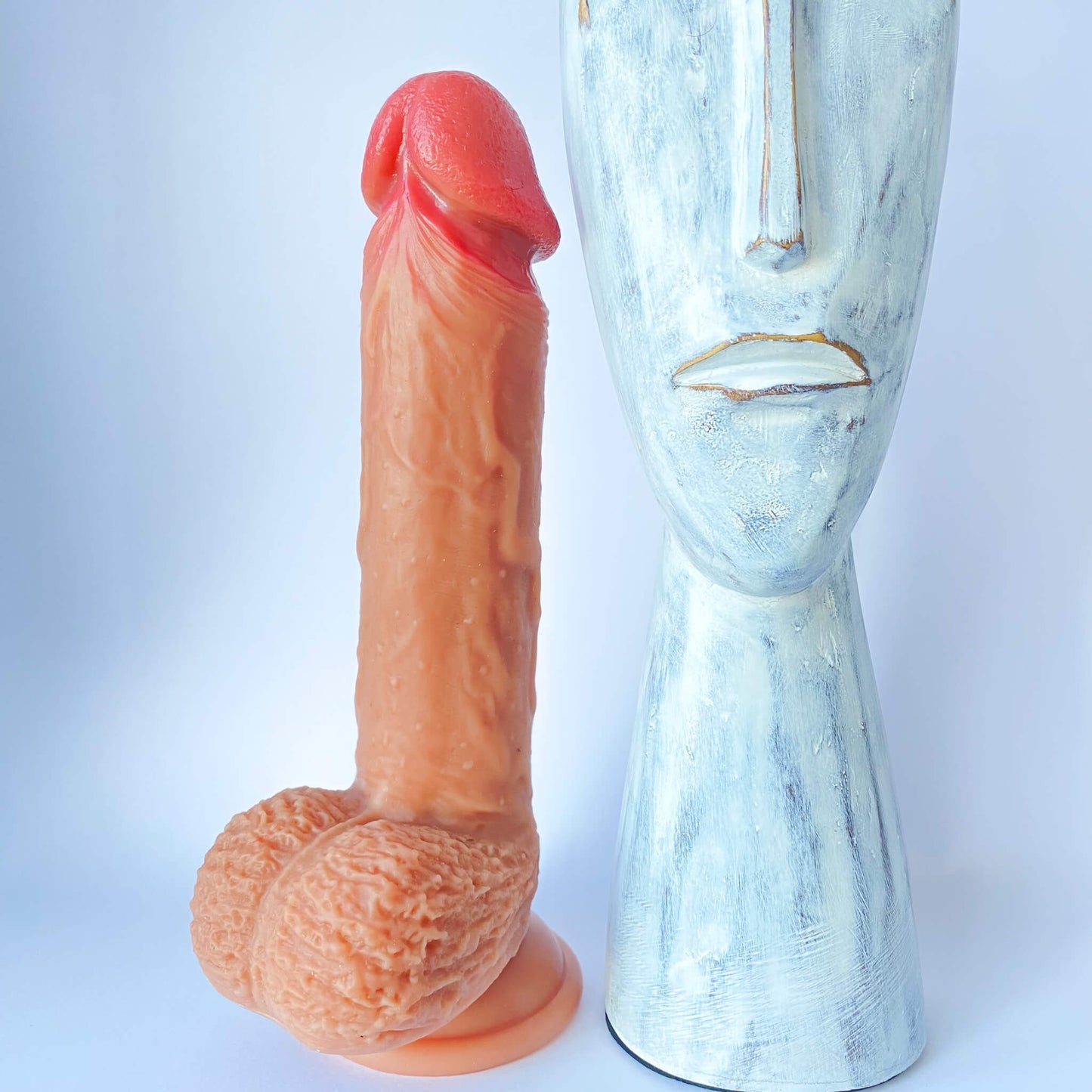 Realistic Liquid Silicone Dildo with Strong Suction Cup (20cm)