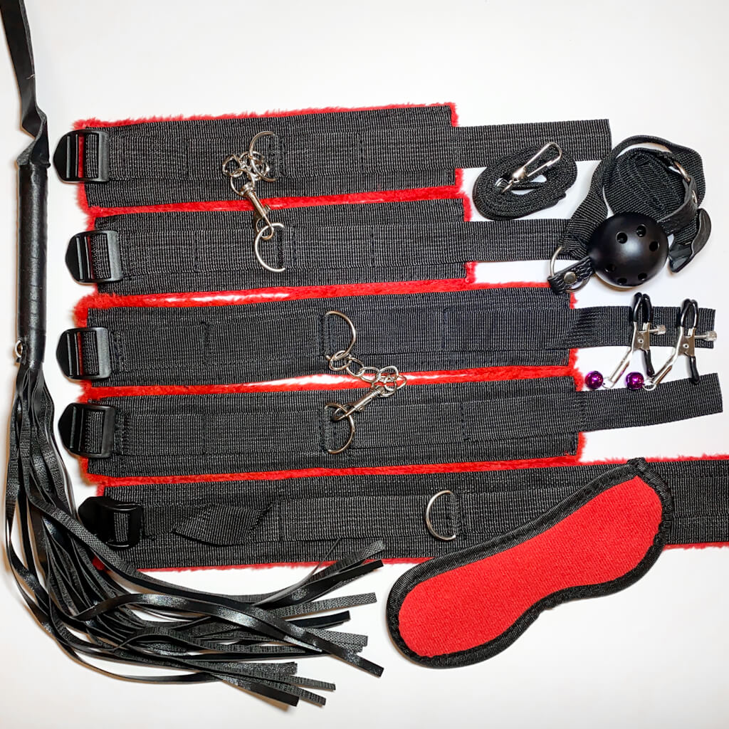 10 piece BDSM Bondage Starter Kit
